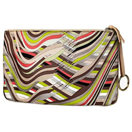 Clutch in pelle multicolore vintage Emilio Pucci