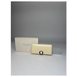 Vintage Dior Patent Leather Wallet White