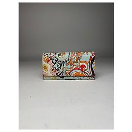 Vintage Emilio Pucci Multicolor Leather Wallet