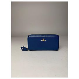 Vintage Vivienne Westwood Lederbörse Blau