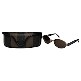 Vintage Fendi Roma Retro-Sonnenbrille Braun