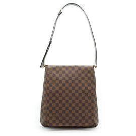 Louis Vuitton Musette Damier Ébène Marron Cuir