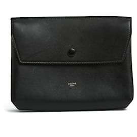 Céline Black Smooth Leather Clutch Bag Phoebe Philo