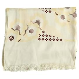 Sciarpa di seta beige - Chanel