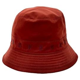 Roter Bucket Hat von Hermès