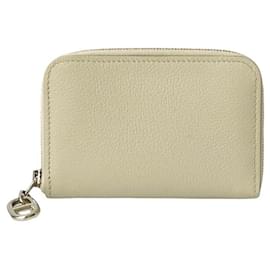 Monedero/estuche para tarjetas de visita con cremallera y Go estampado con B de Hermès