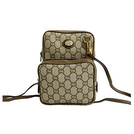 Borsa a spalla mini in pelle con logo vintage Plus di Gucci