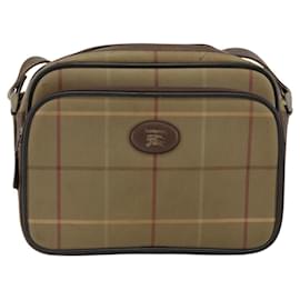 Borsa a spalla in tela con motivo Nova Check di Burberry