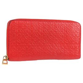 Cartera de cuero Anagram Loewe