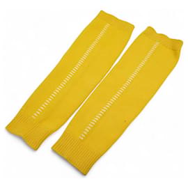 NUOVE GAMBE PER LE GAMBE HERMES IN COTONE SETA NYLON GIALLO - Hermès