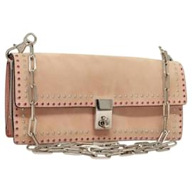 Sac à bandoulière en suède Valentino Garavani Turnlock avec chaîne