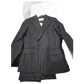 Golden Goose Deluxe Brand Golden Goose Blazer Marineblau mit silbernen Streifen