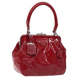 Prada Vintage em couro envernizado