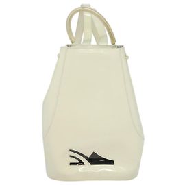 Salvatore Ferragamo Vintage Gancini Backpack Patent Leather
