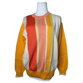 Suéter de lana multicolorido a rayas Dior Vintage para mujeres Talla L