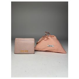 Vintage Miu Miu Leather Card Holder Pink
