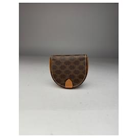 Vintage Celine Triomphe Monogramm Lederhandtasche Braun - Céline