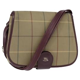 Borsa a spalla in tela con motivo Nova Check di Burberry