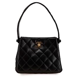 Mini borsa a mano Chanel Matelassé Coco Mark