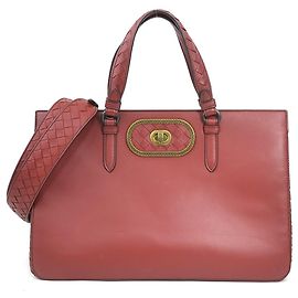 Borsa Intrecciato bordeaux Bottega Veneta