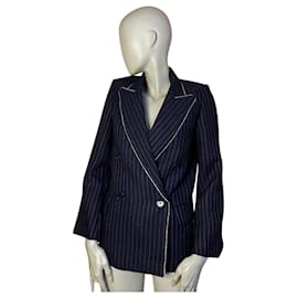 Chaqueta ZADIG & VOLTAIRE – Rayas elegantes y estilo rockero ✨