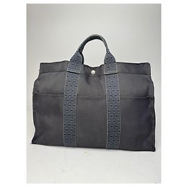 Vintage Hermès Tote Bag anthrazit schwarz