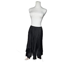 Saia Vintage Courreges de Viscose Preta M