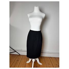 Falda Midi Vintage Dior Negra M