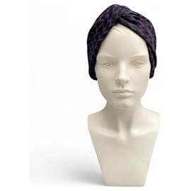 Missoni Haarband mit Zickzackmuster in Schwarz und Lila NEU