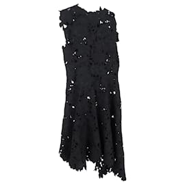 Vestido Midi de Encaje Sportmax en Poliéster Negro - Max Mara