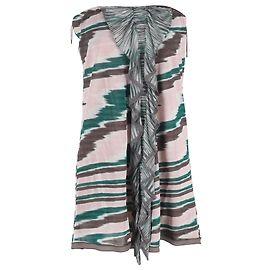 Robe Mini Sans Manches Volante Missoni en Viscose Multicolore