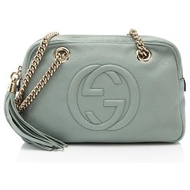 Borsa a spalla piccola in pelle Gucci Soho Chain