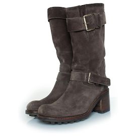 Botas de biker Free Lance en ante gris