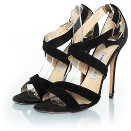 Sandalias de tiras de ante Jimmy Choo