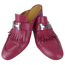 Mules Rivoli Rosa Hermès