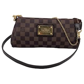 Borsa a spalla in tessuto Louis Vuitton Eva
