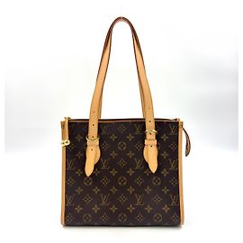 Borsa tote Monogram Louis Vuitton in pelle marrone PVC