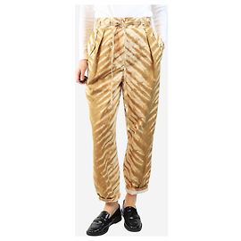Ulla Johnson Pantalones de estampado animal marrón - talla UK 10