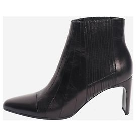 Michel Vivien Botines de cuero negro - talla EU 40 (UK 7)