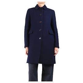 Aspesi Abrigo de lana azul marino - talla UK 12