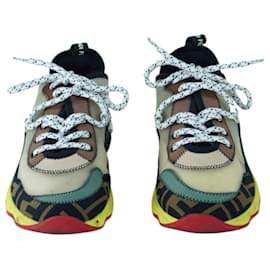 Fendi Multicolor Freedom FF Patchwork Sneakers