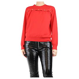 Roten Knopf-Front-Pullover - Größe M - Bottega Veneta