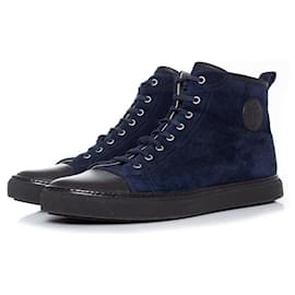 Sneakers alte in suede blu Hermès