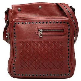 Intrecciato Leder Schultertasche von Bottega Veneta