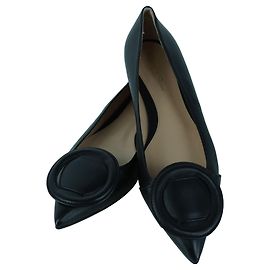 Ballerine a punta Venezia nere Gianvito Rossi