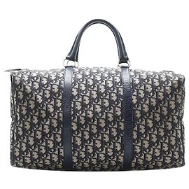 Dior Borsa Boston Trotter vintage blu