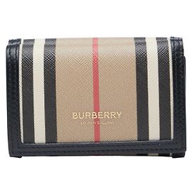 Carteira Trifold em PVC Icon Stripe da Burberry