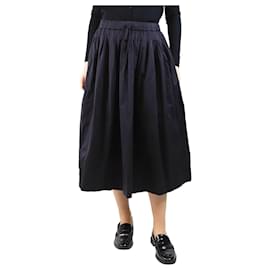 Autre Marque Falda midi de algodón azul marino - talla M