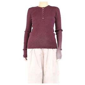 Gabriela Hearst Blusa de tricô berinjela - tamanho L