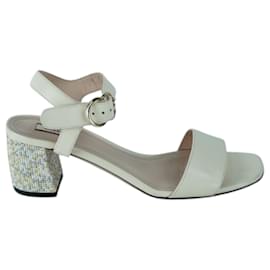 Sandali a blocco Bally Ivory Celeste